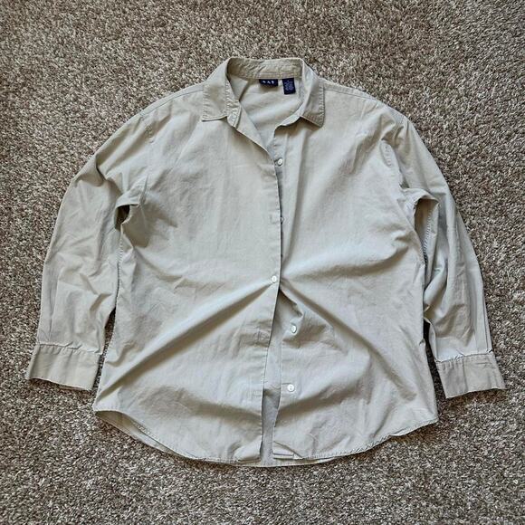 Beautiful vintage 00s gap cotton BUTTON UP - Picture 4 of 7